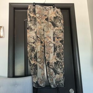 Commander camouflage camo green cargo hunting pants size L
